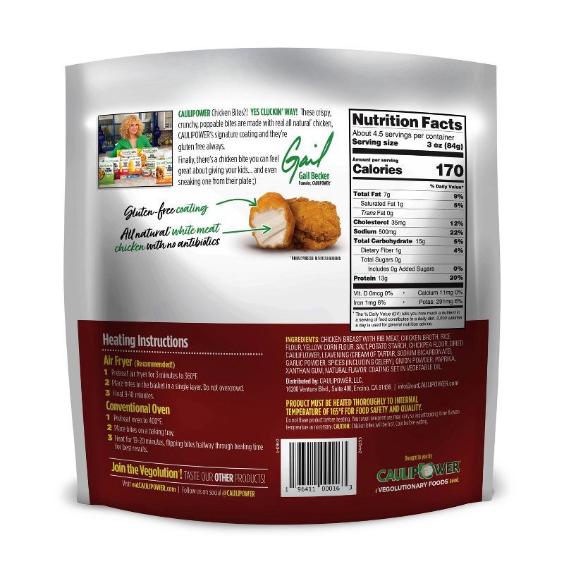 slide 2 of 3, Caulipower Frozen Original Chicken Bites - 14oz, 14 oz