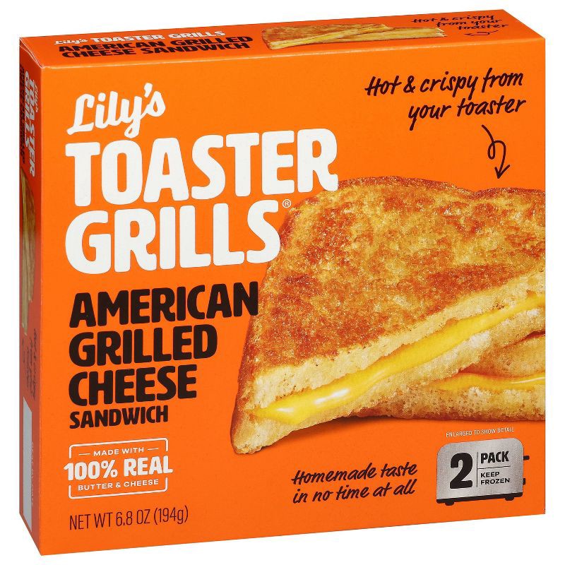 slide 2 of 10, Lily's Toaster Grills Frozen American Cheese - 6.8oz, 6.8 oz