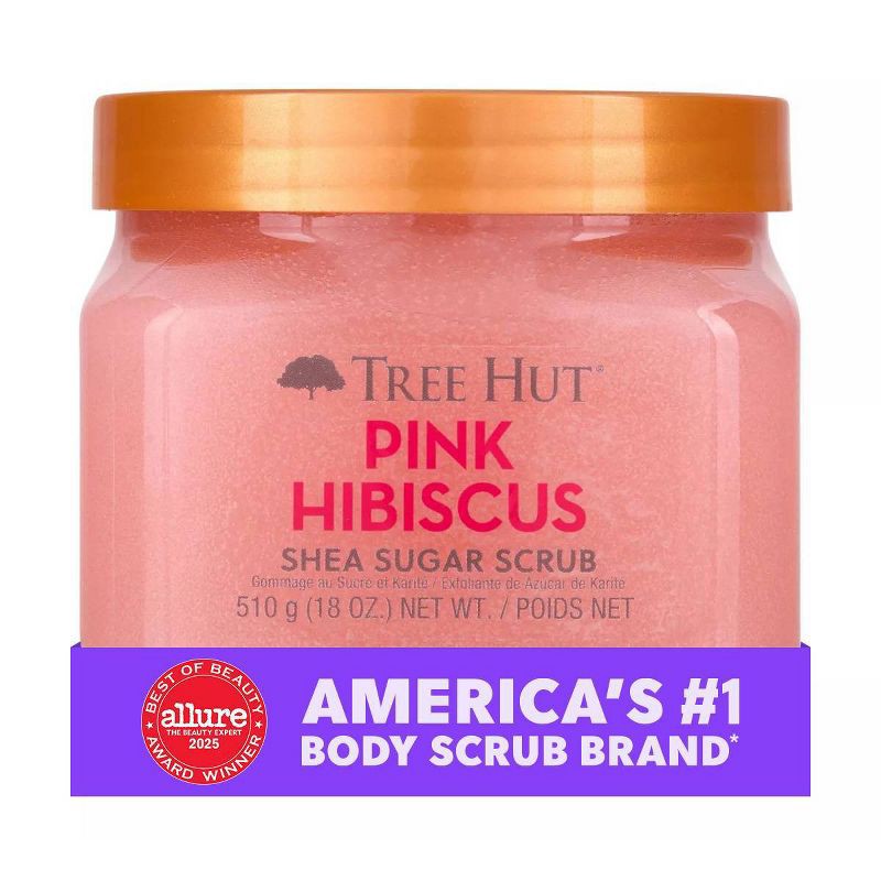 slide 3 of 13, Tree Hut Pink Hibiscus Shea Sugar Body Scrub - 18oz, 18 oz
