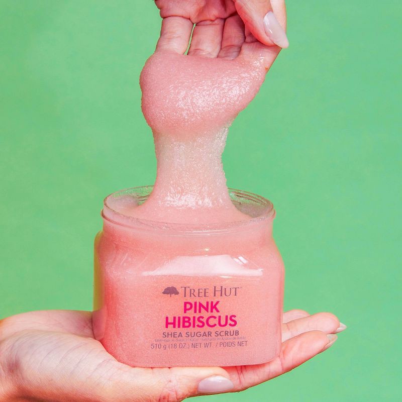 slide 9 of 13, Tree Hut Pink Hibiscus Shea Sugar Body Scrub - 18oz, 18 oz