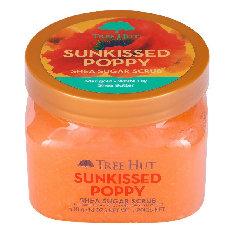 slide 2 of 15, Tree Hut Sunkissed Poppy Shea Sugar Body Scrub - 18oz, 18 oz