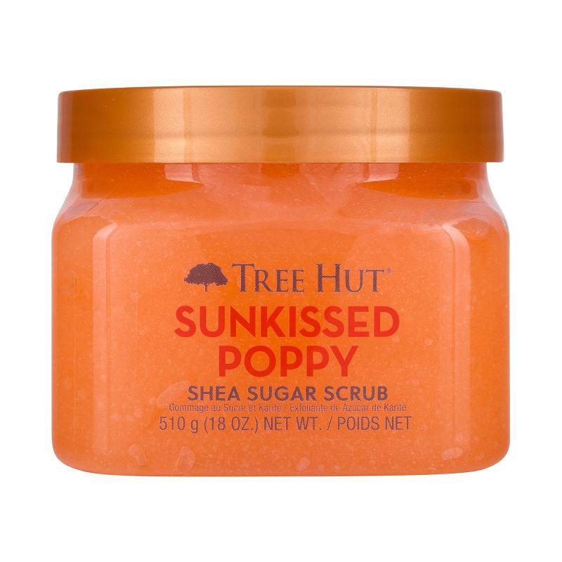 slide 1 of 15, Tree Hut Sunkissed Poppy Shea Sugar Body Scrub - 18oz, 18 oz