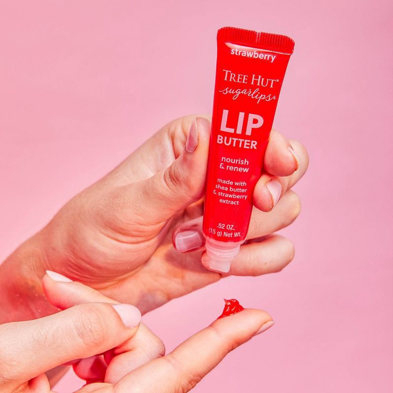 slide 6 of 12, Tree Hut Sugarlips Lip Butter - Strawberry - 0.52oz, 0.52 oz