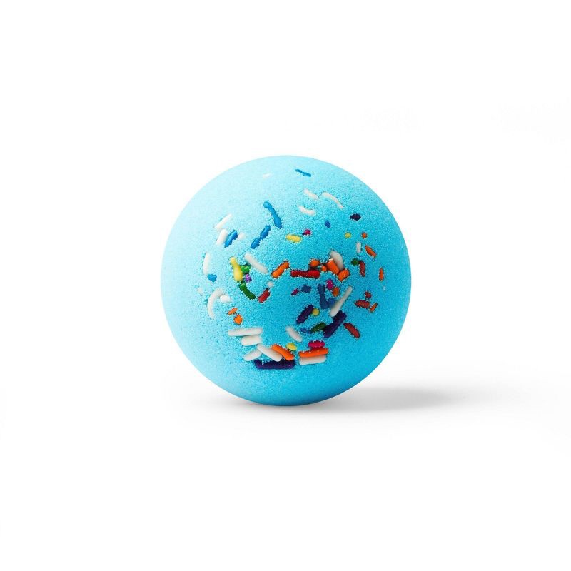 slide 3 of 4, Da Bomb Bath Fizzers Cake Blue Confetti Bath Bomb - 3.5oz, 3.5 oz