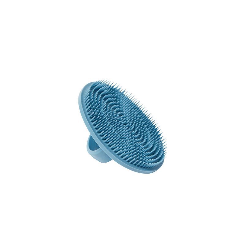 slide 1 of 8, Boie USA Exfoliating Face Scrubber - Blue: Travel Size, TPE Material, 1 ct