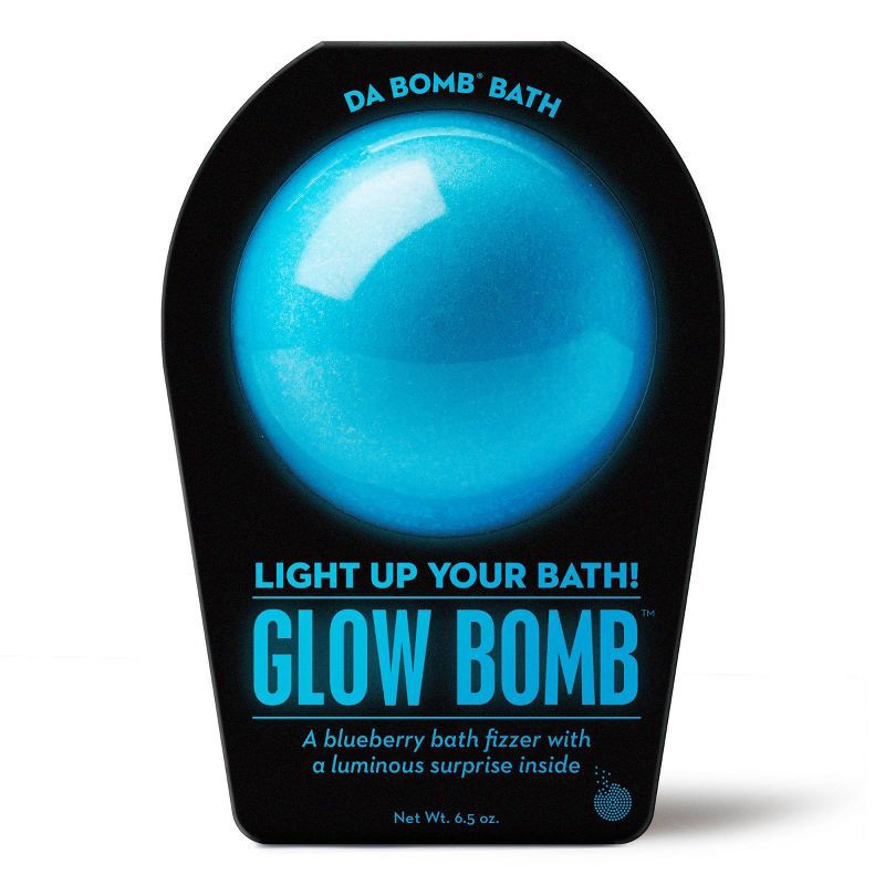 slide 1 of 7, Da Bomb Bath Fizzers Da Bomb Bath Glow Blue Bath bomb - 6.5oz, 6.5 oz