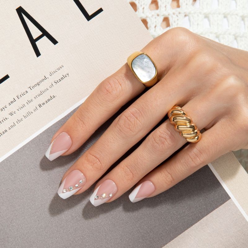 slide 4 of 11, imPRESS Press-On Manicure - Glimpse - 33ct, 33 ct