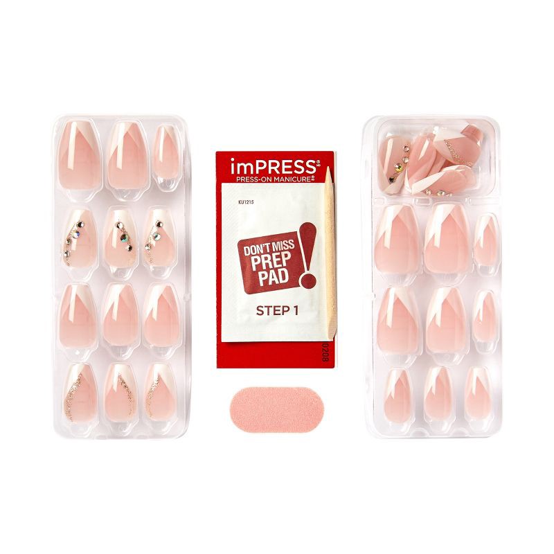 slide 7 of 11, imPRESS Press-On Manicure - Glimpse - 33ct, 33 ct