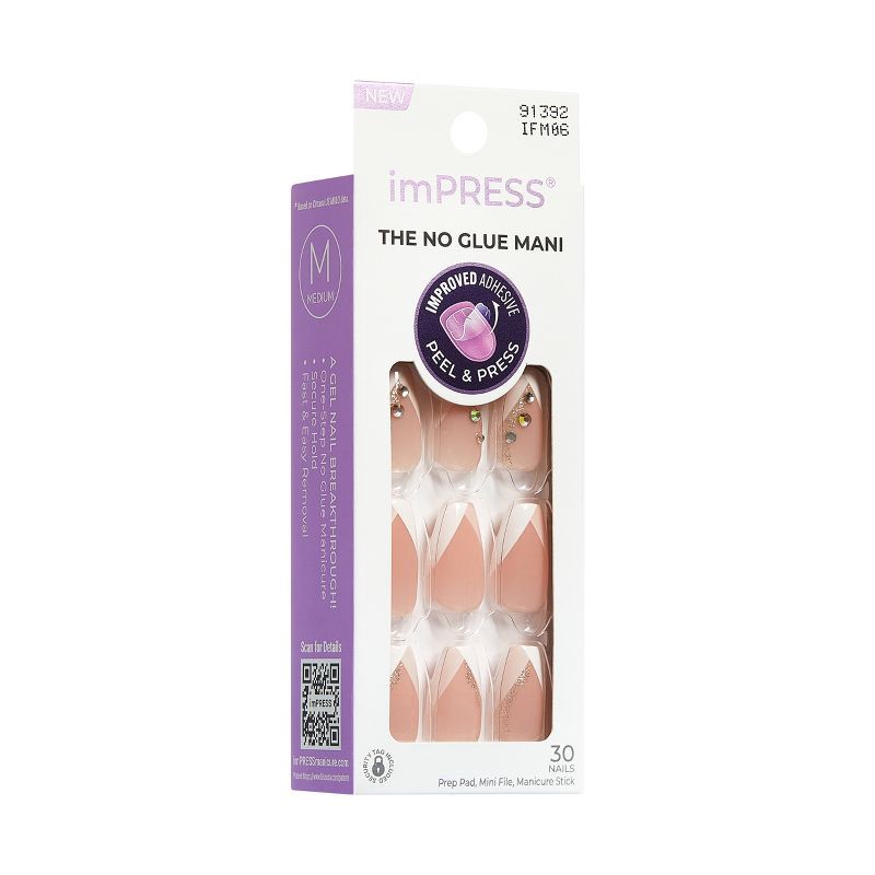 slide 9 of 11, imPRESS Press-On Manicure - Glimpse - 33ct, 33 ct