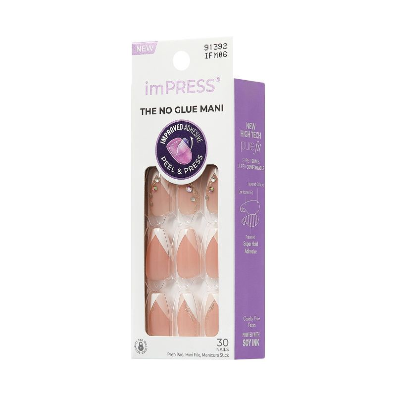 slide 10 of 11, imPRESS Press-On Manicure - Glimpse - 33ct, 33 ct