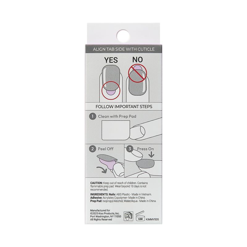 slide 11 of 11, imPRESS Press-On Manicure - Glimpse - 33ct, 33 ct