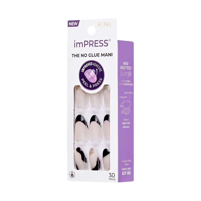 slide 10 of 11, imPRESS Press-On Manicure - Illusion - 33ct, 33 ct