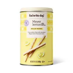 Spring Easter Meyer Lemon Rolled Wafers - 14.1oz - Favorite Day™