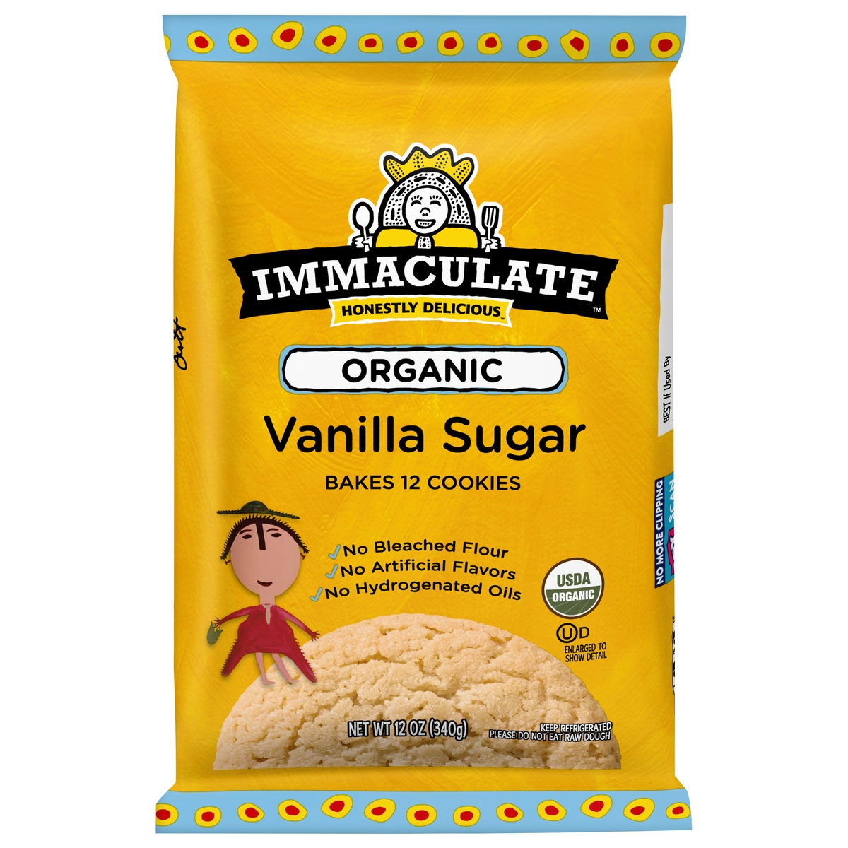 slide 1 of 11, Immaculate Baking Company Organic Vanilla Sugar Cookie Dough, 12 oz