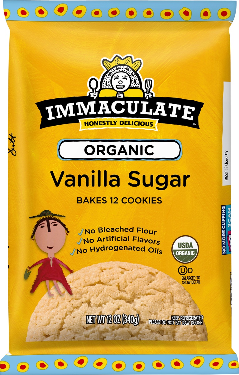 slide 9 of 11, Immaculate Baking Company Organic Vanilla Sugar Cookie Dough, 12 oz