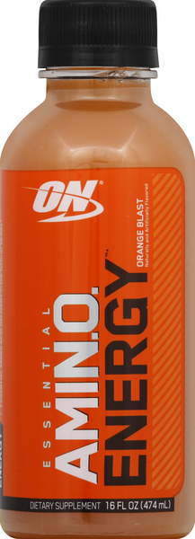 slide 1 of 1, Optimum Nutrition On Essential Amino Energy Orange Blast, 16 fl oz