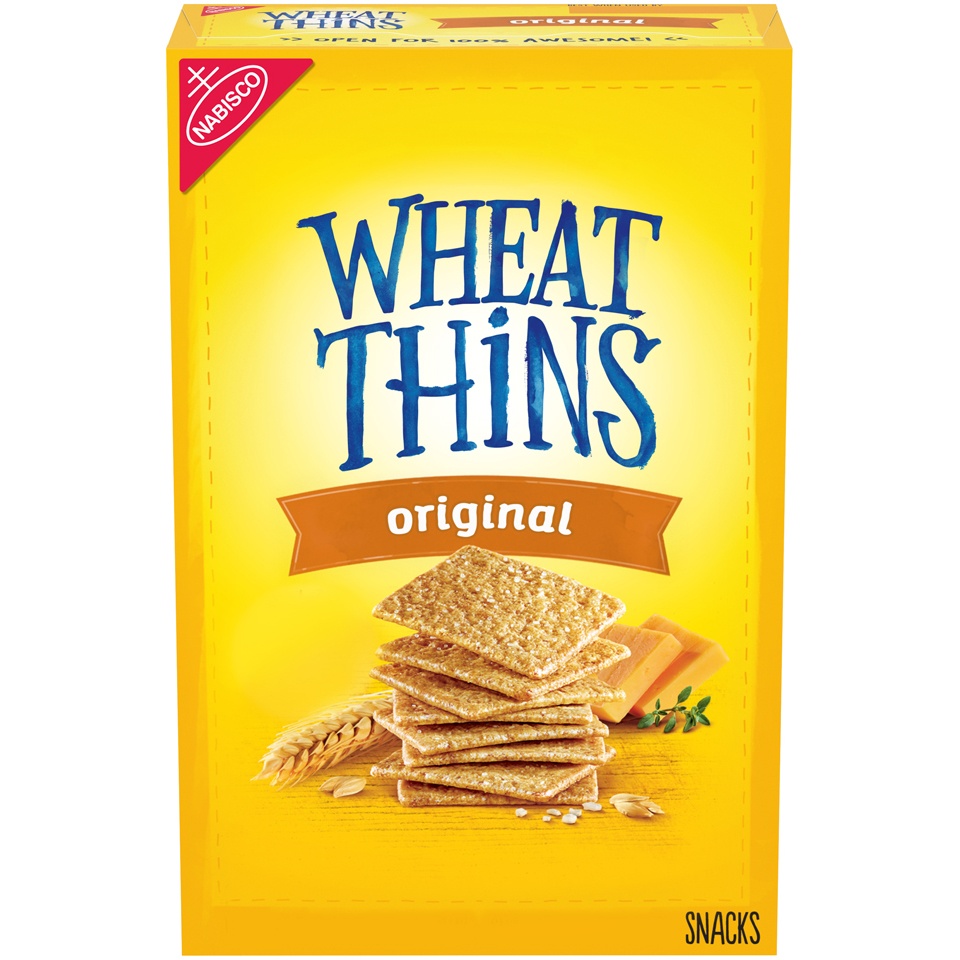 slide 5 of 9, Wheat Thins Original Whole Grain Wheat Crackers, 9.1 oz, 9.1 oz