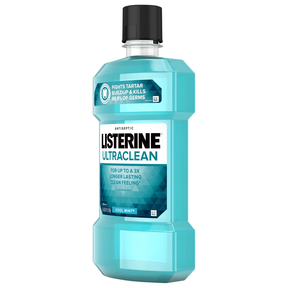 slide 3 of 7, Listerine Ultraclean Oral Care Antiseptic Mouthwash, Everfresh Technology to Help Fight Bad Breath, Gingivitis, Plaque & Tartar, ADA-Accepted Tartar Control Oral Rinse, Cool Mint, 1.5 L, 1.50 liter