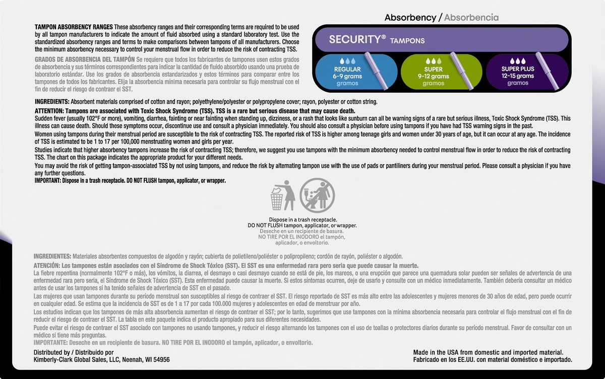 slide 4 of 10, U by Kotex Kotex Multi Pack Security Tampons Multi Pack, 45 ct