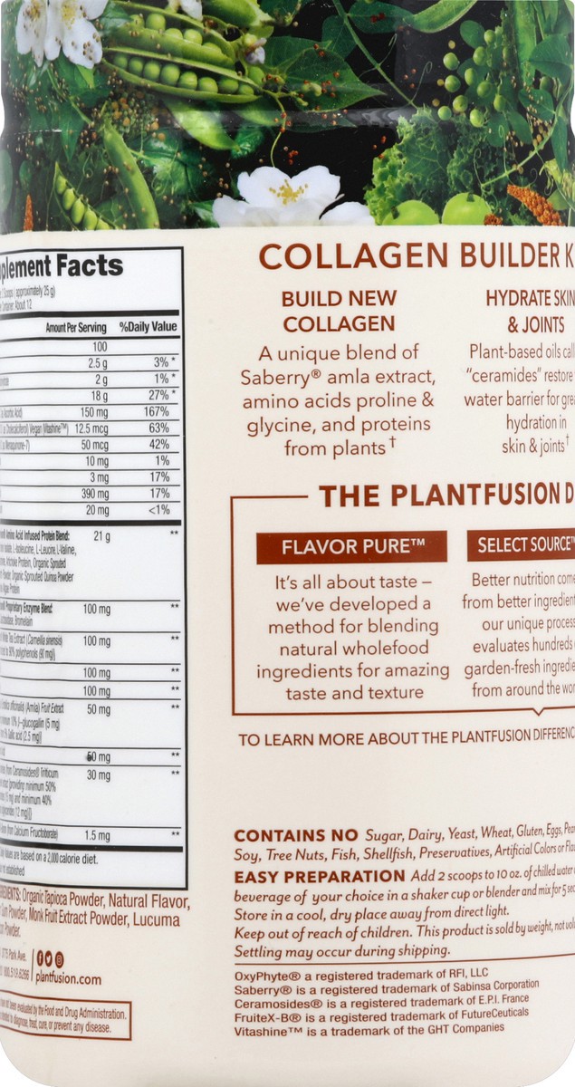 slide 2 of 8, PlantFusion Collagen Builder 10.58 oz, 1 ct