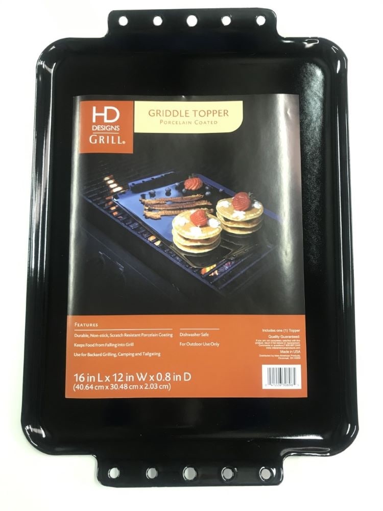 slide 1 of 1, Hd Designs Grill Porcelain Griddle Topper, 16 in x 12 in