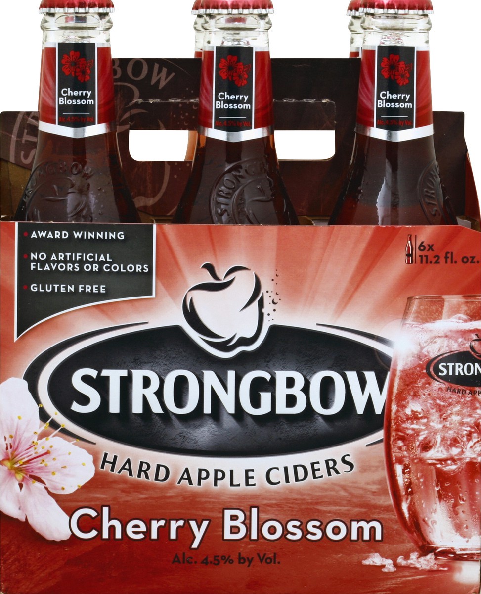 slide 4 of 4, Strongbow Cherry Blossom Hard Apple Cider, 6 ct; 12 oz