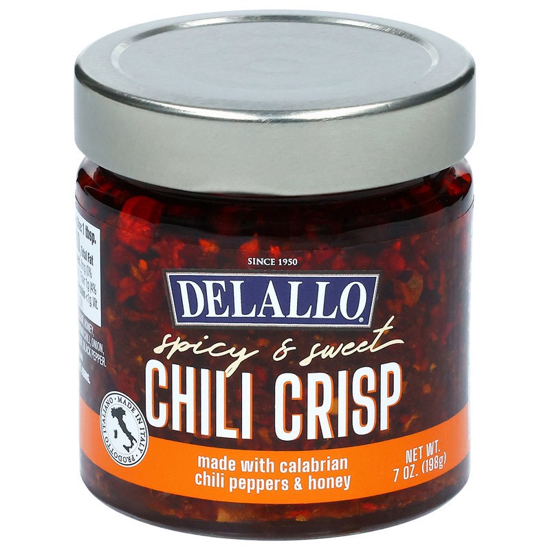 slide 1 of 5, DeLallo Spicy & Sweet Chili Crisp 7 oz, 7 oz