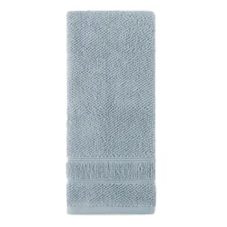 Room & Retreat Performance Textured Hand Towel, 16 in x 28 in, Light Blue