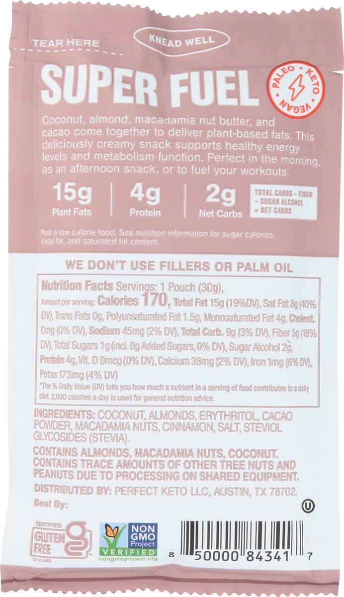 slide 6 of 9, SuperFat Cacao Coconut Keto Nut Butter 1.06 oz, 1.06 oz