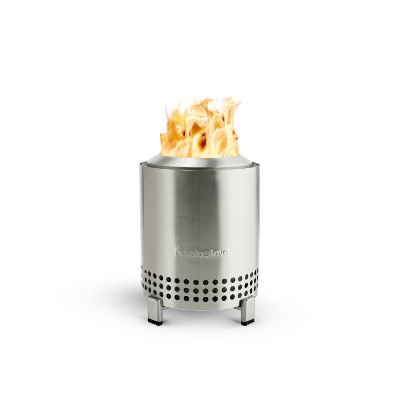 slide 1 of 2, Solo Stove Mesa Outdoor Fire Pit Stainless Steel: Smokeless, Indoor/Outdoor Use, No Assembly Required, 1 ct