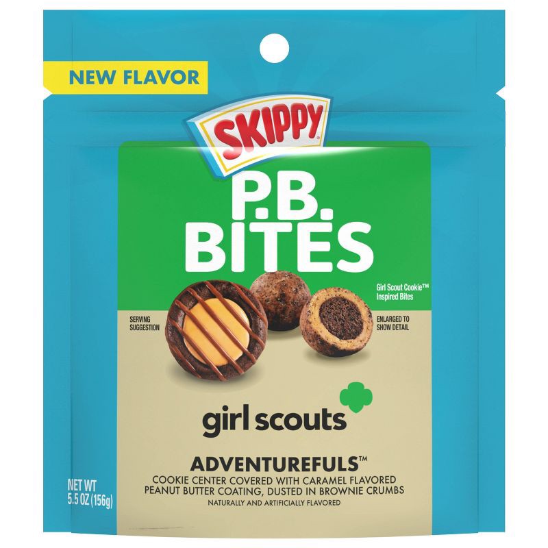slide 1 of 10, SKIPPY P.B. Bites Girl Scouts Adventurefuls - 5.5oz, 5.5 oz