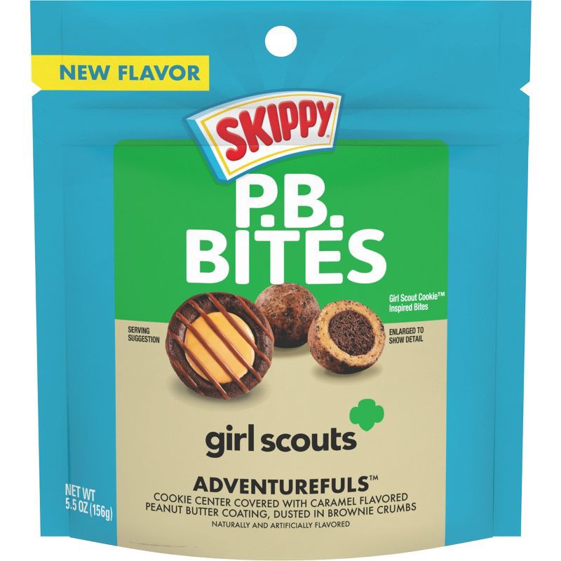 slide 1 of 7, SKIPPY P.B. Bites Girl Scouts Adventurefuls - 5.5oz, 5.5 oz