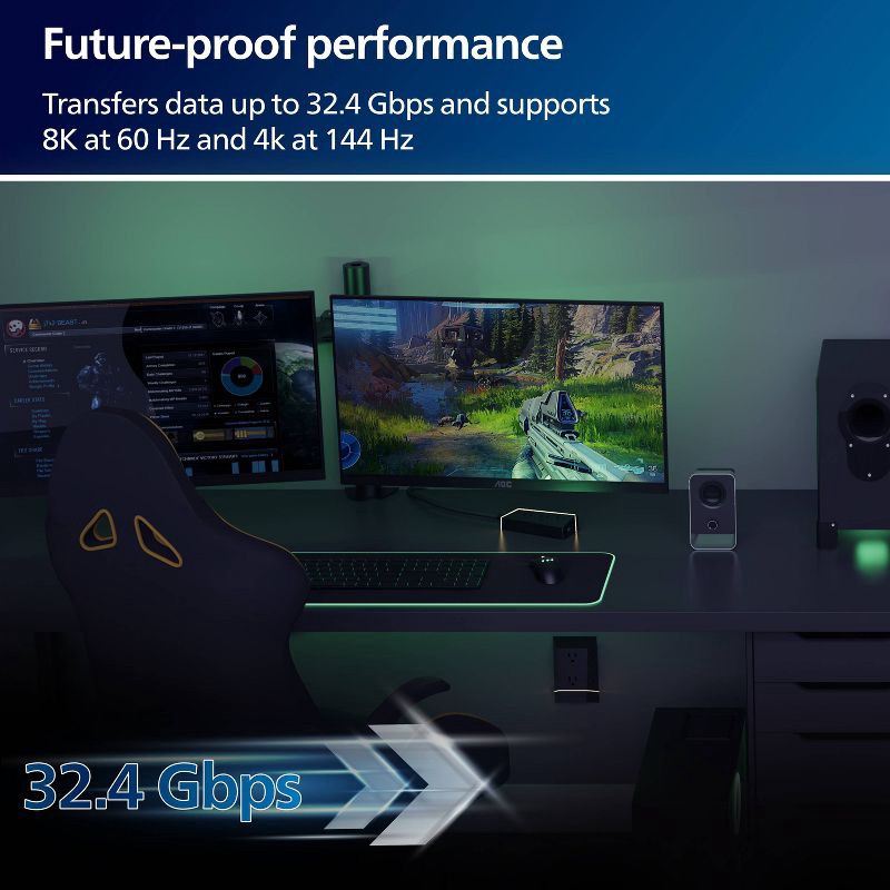 slide 3 of 7, Philips 8K USB-C to Display Port Adapter, 1 ct