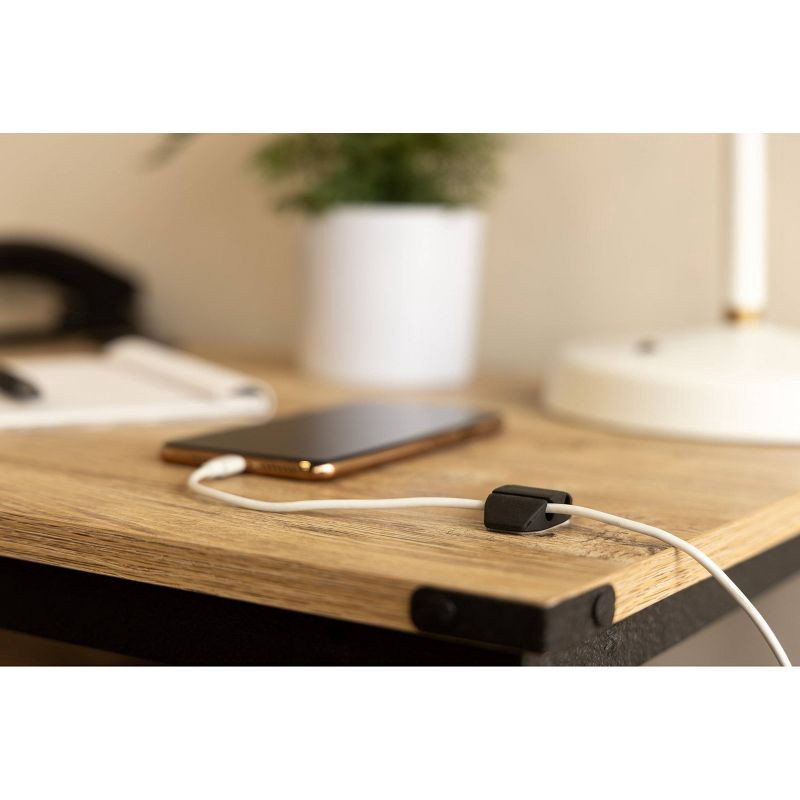 slide 4 of 8, Cordinate Dual Slot Cable Management Dots - 6 Pack - Black, 6 ct