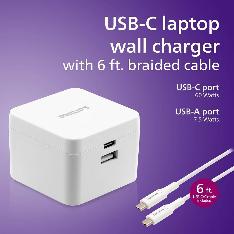 slide 2 of 7, Philips 67.5W AC GaN Charging Kit, 1 ct