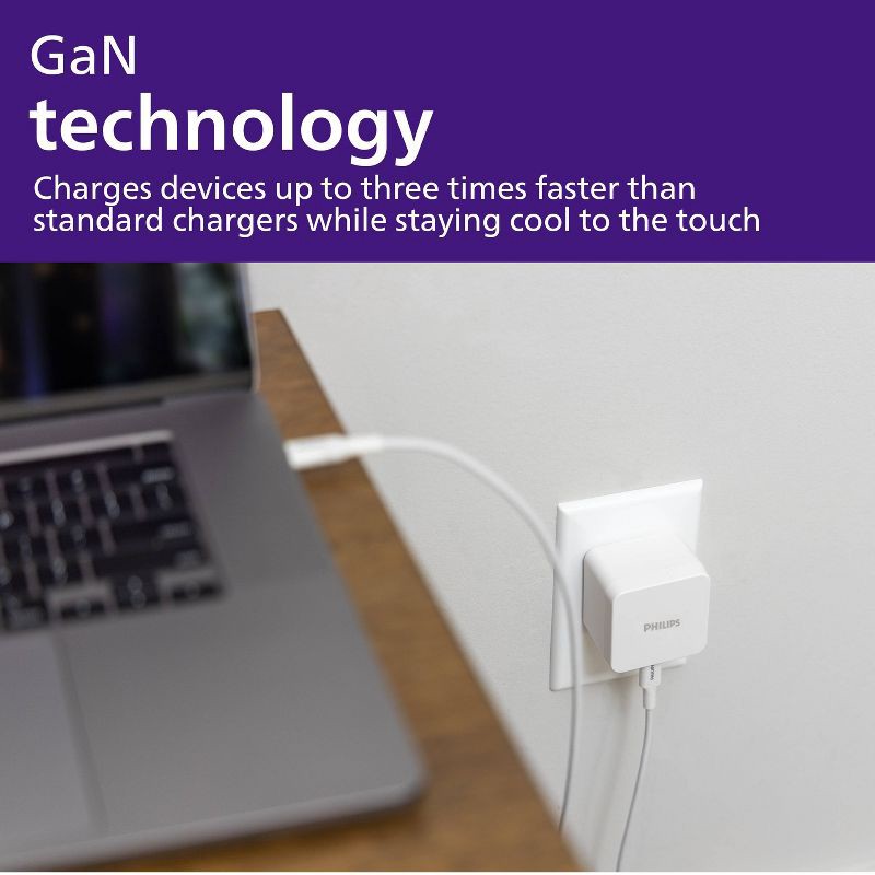 slide 3 of 7, Philips 67.5W AC GaN Charging Kit, 1 ct