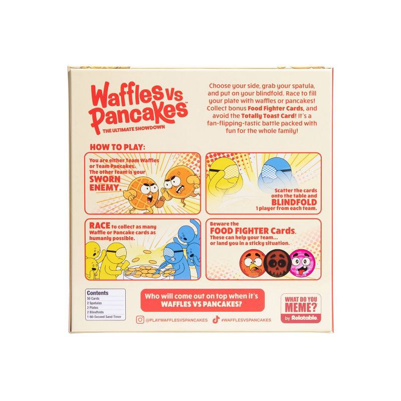 slide 11 of 11, What Do You Meme? Waffles vs Pancakes Family Game, 1 ct