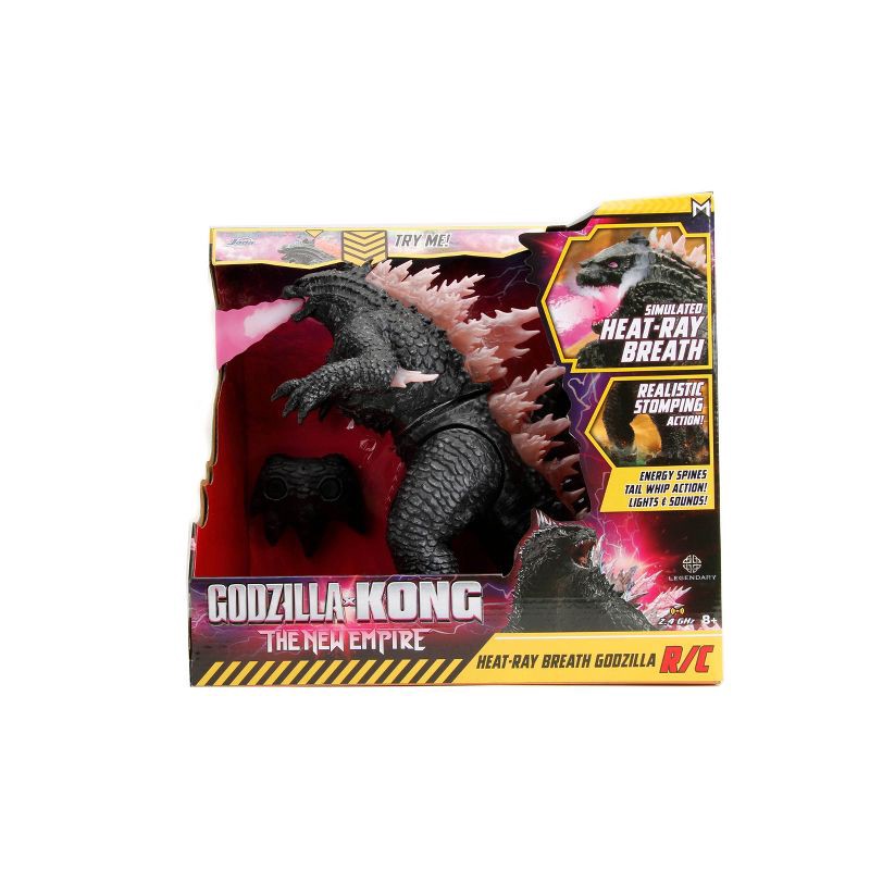 slide 2 of 14, Jada Godzilla x Kong: The New Empire Heat-Ray Breath Godzilla RC, Plastic Remote Control Vehicle, Battery Powered, 1 ct