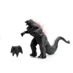 Jada Godzilla x Kong: The New Empire Heat-Ray Breath Godzilla RC, Plastic Remote Control Vehicle, Battery Powered