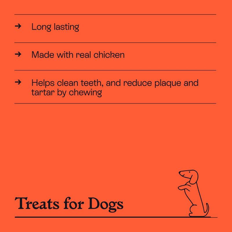 slide 4 of 6, Rawhide-Free Antler Shaped Dog Treats Chicken Flavor - 6.5oz - Kindfull™, 6.5 oz