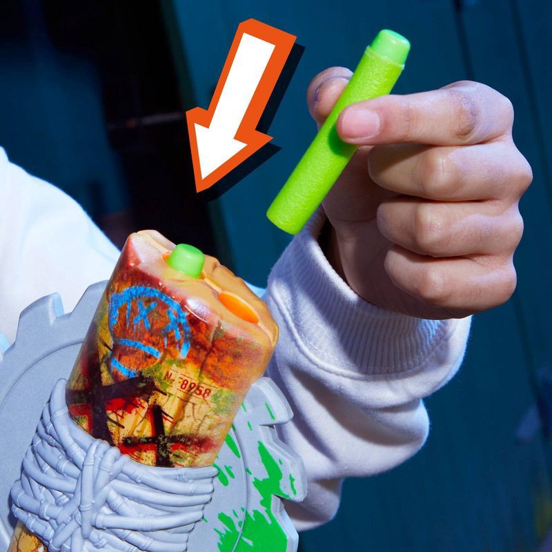slide 6 of 8, NERF Zombie Strikeout Dart Blaster, 1 ct