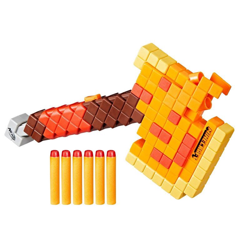 slide 2 of 9, NERF Minecraft Firebrand Axe, 1 ct