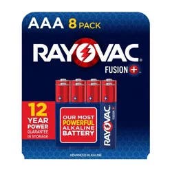 Rayovac Fusion 8pk AAA Batteries – Alkaline Battery: Single-Use, 1.5V, 8 Count
