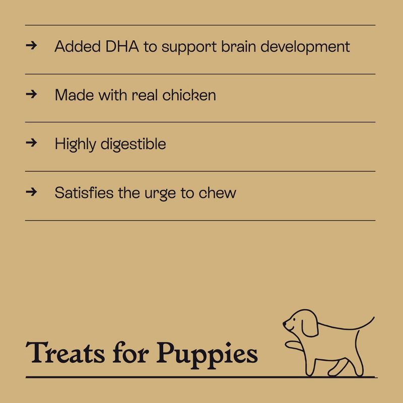 slide 4 of 7, Rawhide-Free Chicken and Rice Puppy Treat Sticks - 3.5oz/10ct - Kindfull™, 10 ct; 3.5 oz