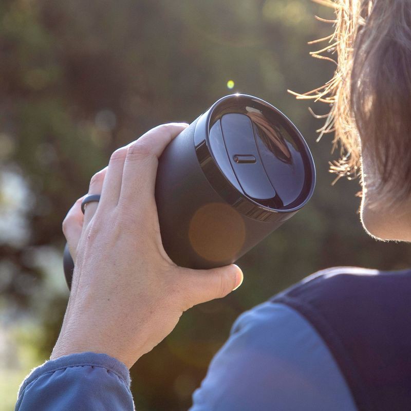 slide 6 of 9, Ember 16oz Temperature Control Smart Tumbler Mug Slate Black: Stainless Steel, Hand Wash, Hot Beverages, 16 oz