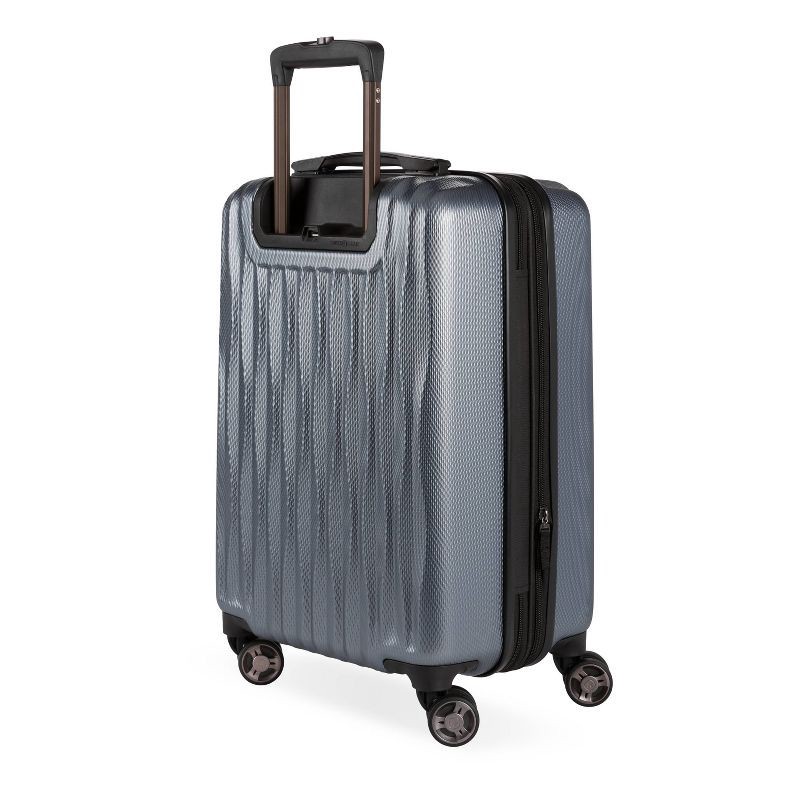 slide 2 of 13, SWISSGEAR Energie Hardside Carry On Spinner Suitcase - Iron Gray: Telescoping Handle, Tear-Resistant, 1 ct