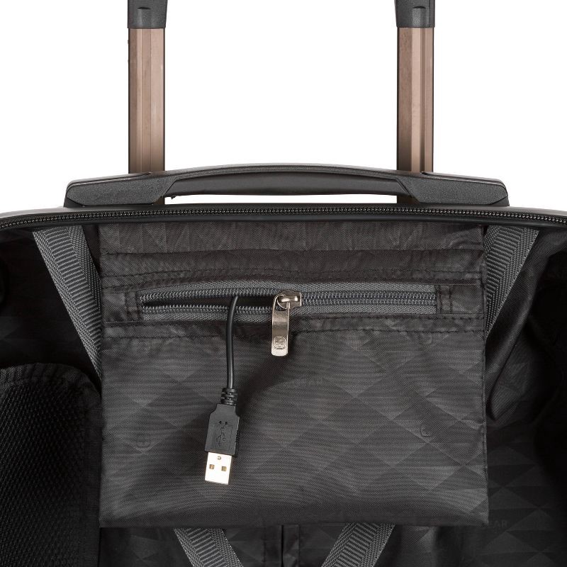 slide 13 of 13, SWISSGEAR Energie Hardside Carry On Spinner Suitcase - Iron Gray: Telescoping Handle, Tear-Resistant, 1 ct