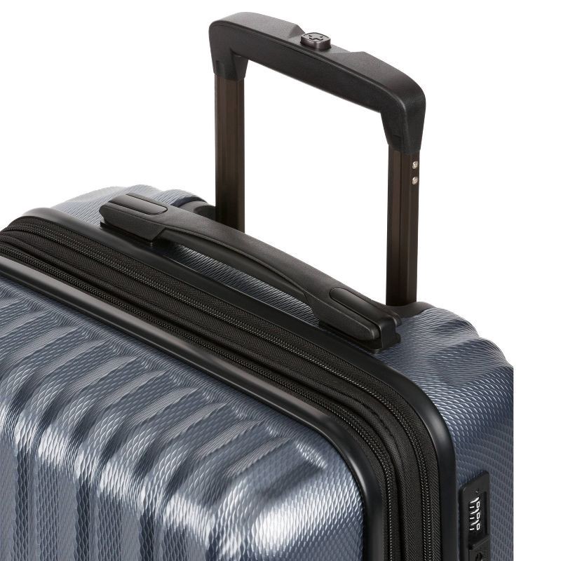 slide 6 of 13, SWISSGEAR Energie Hardside Carry On Spinner Suitcase - Iron Gray: Telescoping Handle, Tear-Resistant, 1 ct