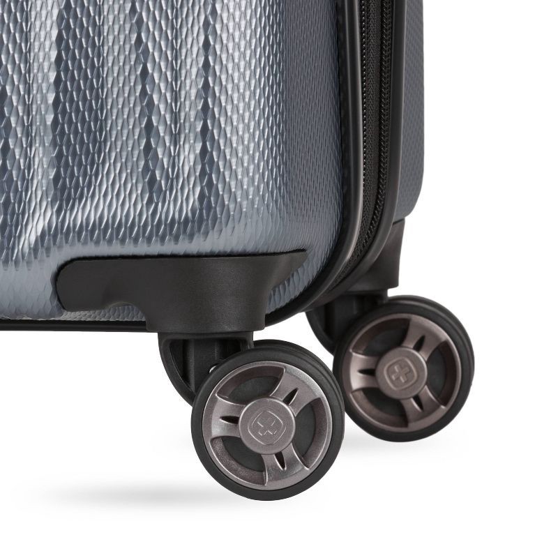 slide 10 of 13, SWISSGEAR Energie Hardside Carry On Spinner Suitcase - Iron Gray: Telescoping Handle, Tear-Resistant, 1 ct