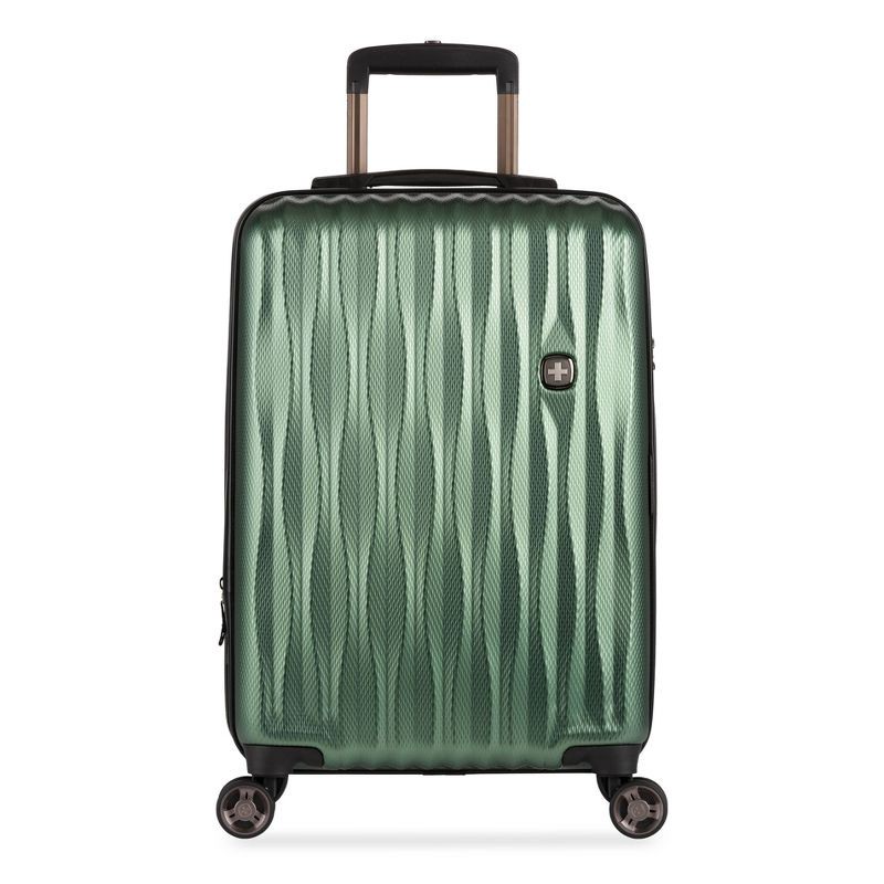 slide 9 of 18, SWISSGEAR Energie Hardside Carry On Spinner Suitcase - Verdun Green, 1 ct